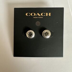 New coach stud earrings